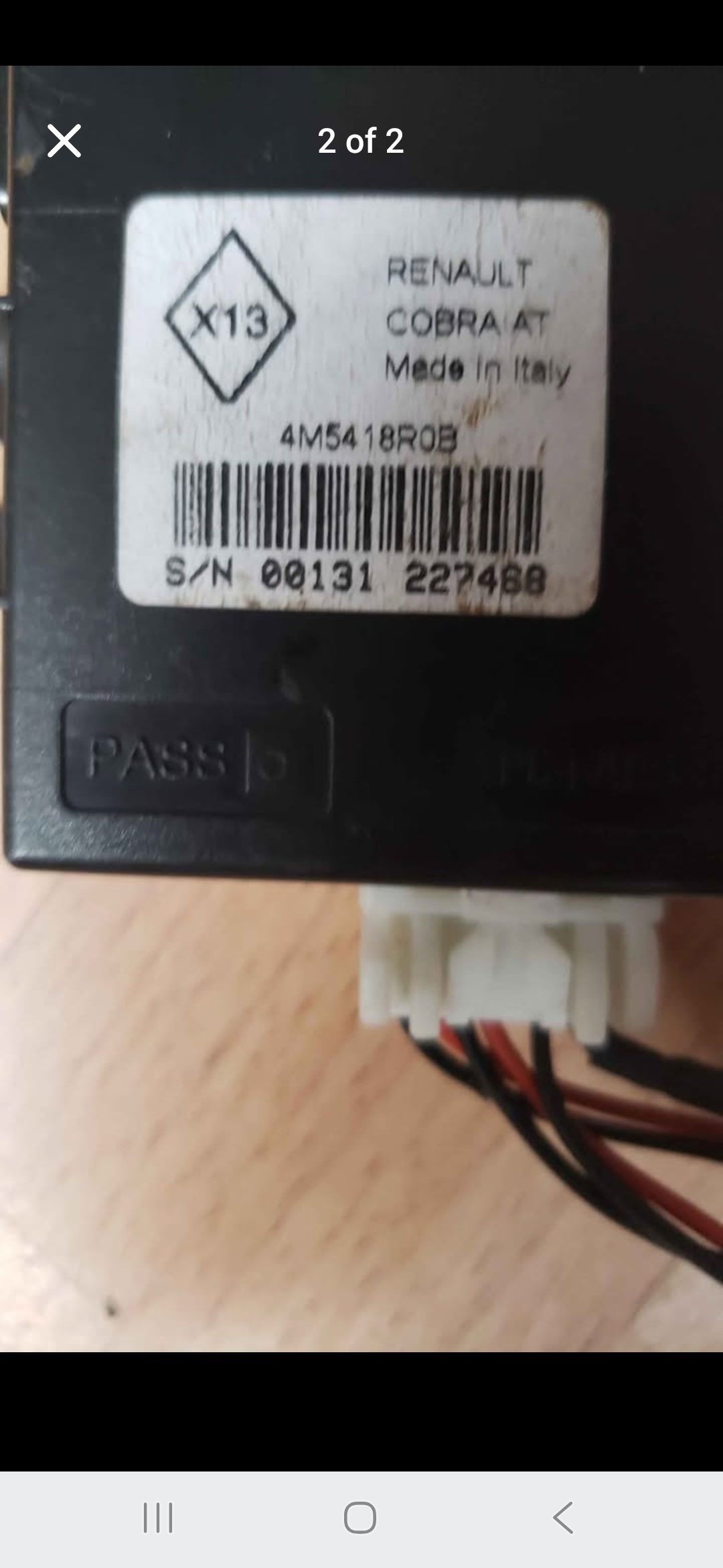 Renault scenic immobilizer control mk3 09-16 (OEM 4M5418r0B)